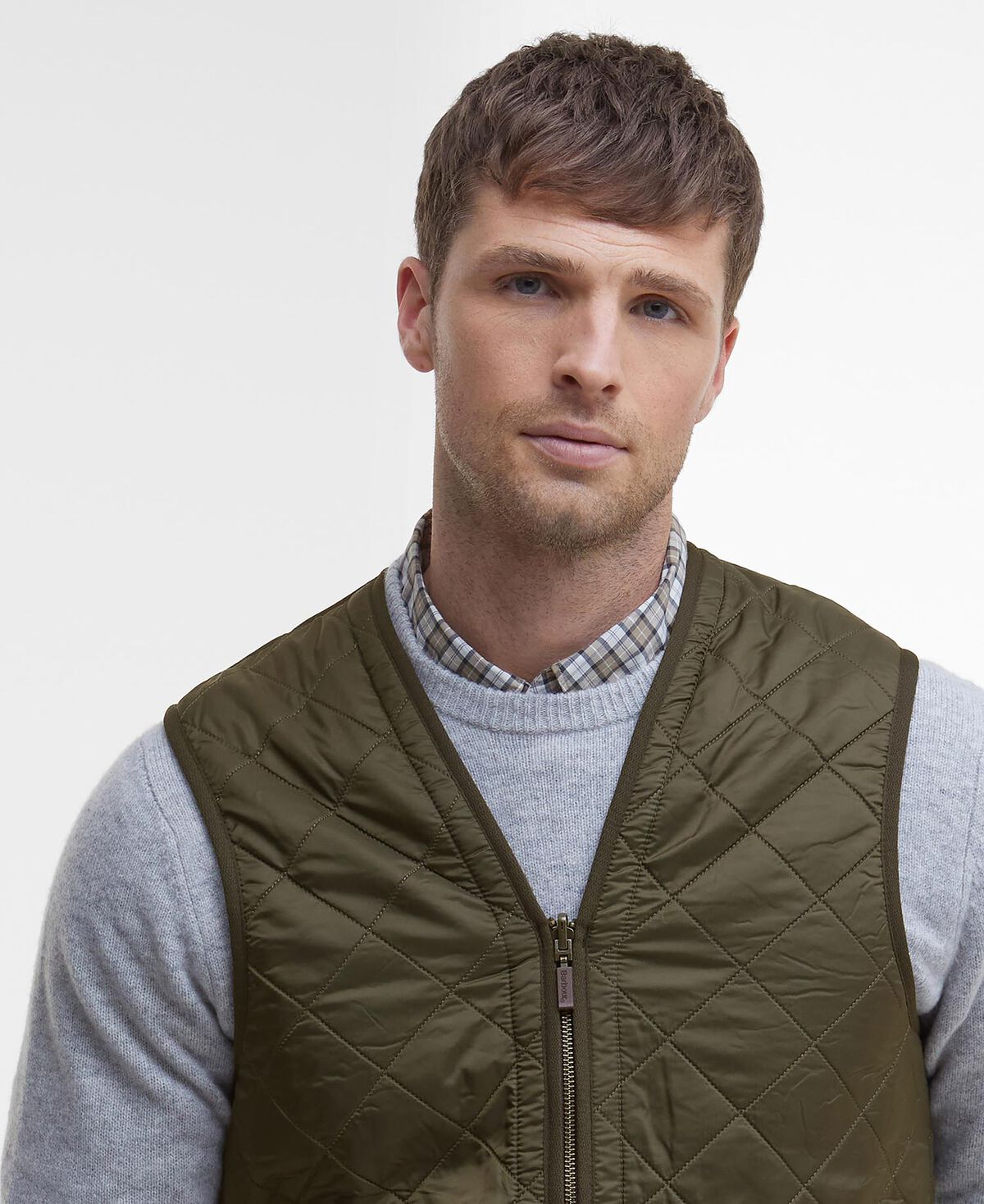 Barbour – Polarquilt Waistcoat Zip Liner – Olive