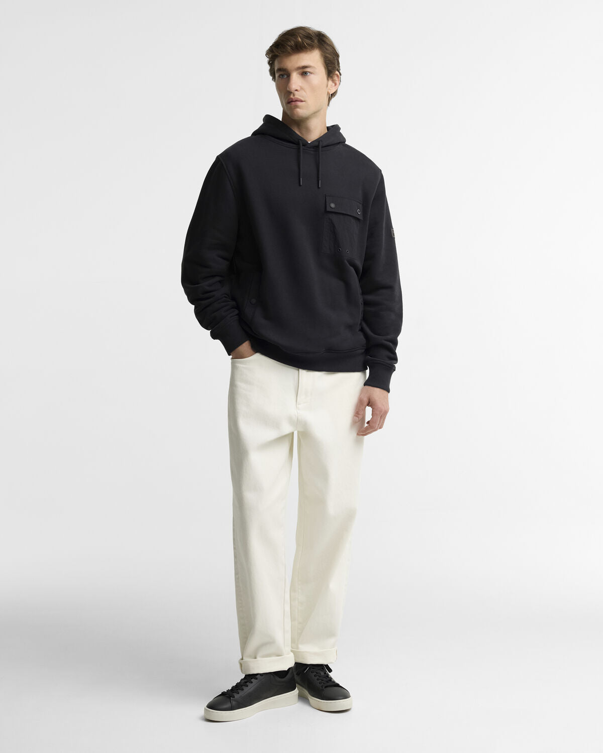 Barbour International – Inline Hooded Sweatshirt – Black