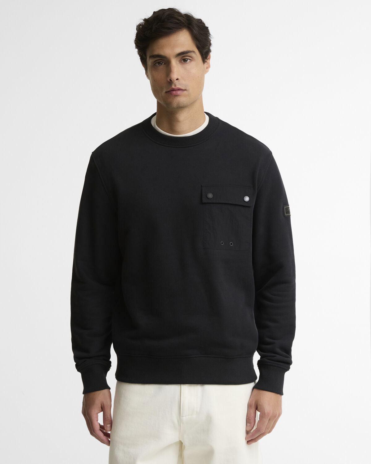 Barbour International – Inline Crew Sweatshirt – Black