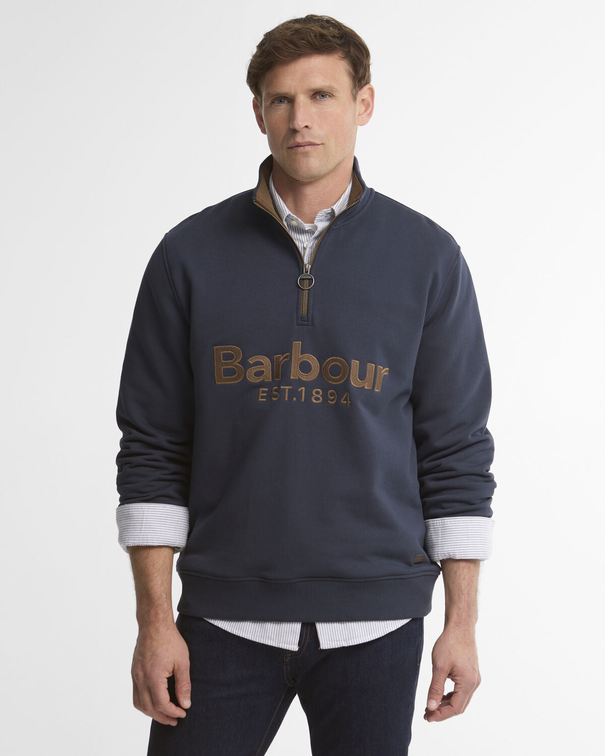 Barbour – Fosse Half Zip Sweatshirt – Navy
