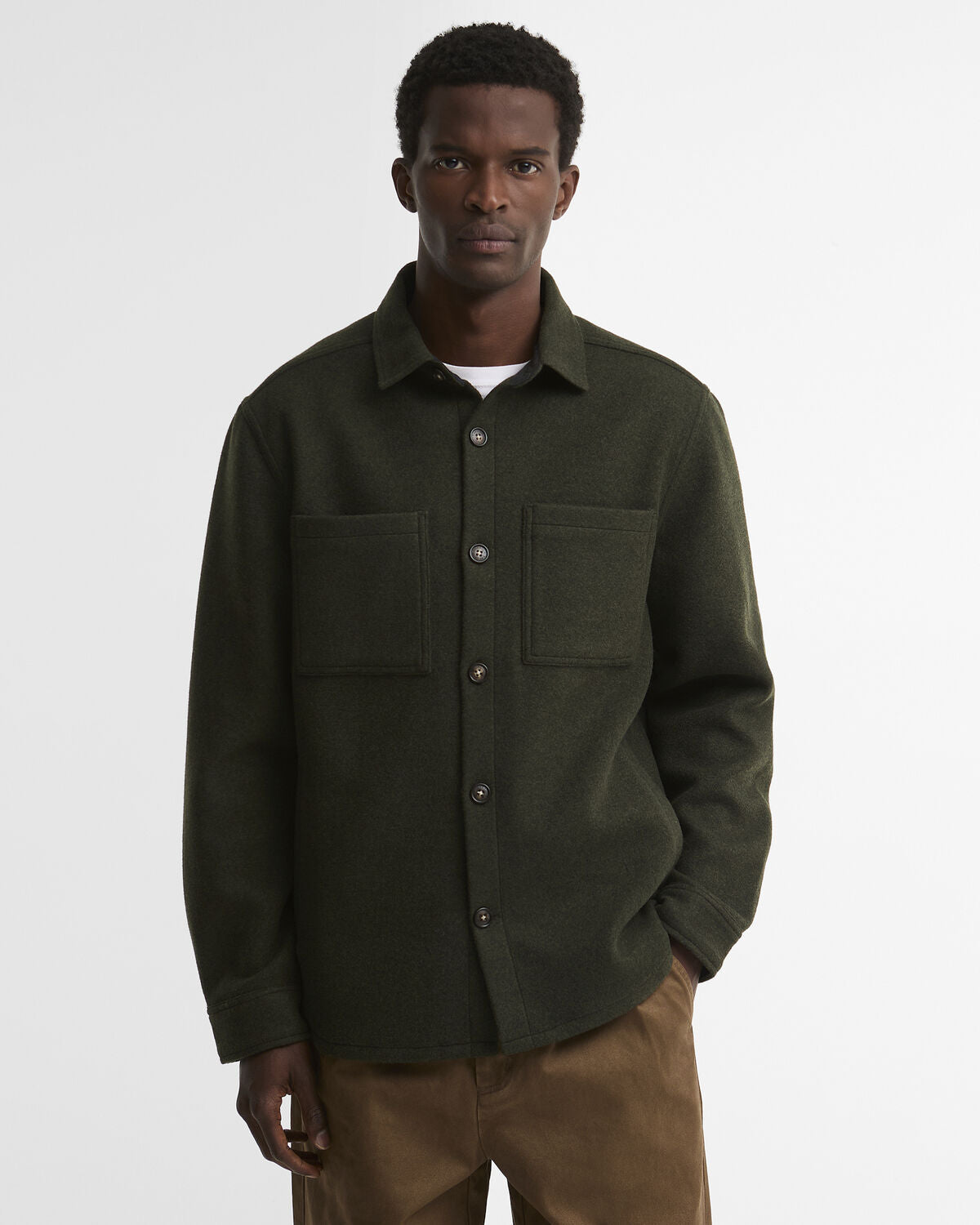 Barbour – Marltown Tail Wool Blend Overshirt – GN13