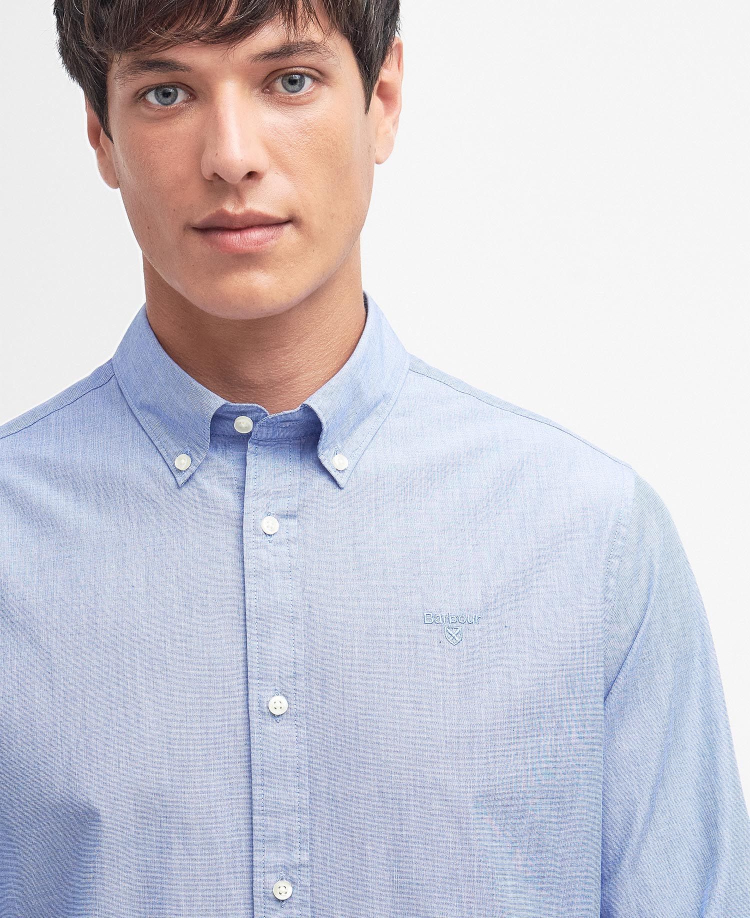 Crest Poplin Shirt SS25 Barbour - Sky