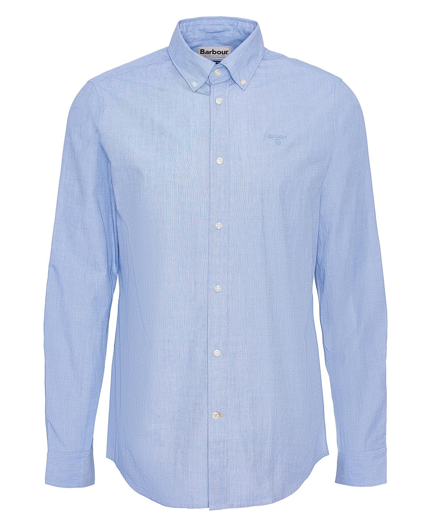 Crest Poplin Shirt SS25 Barbour - Sky