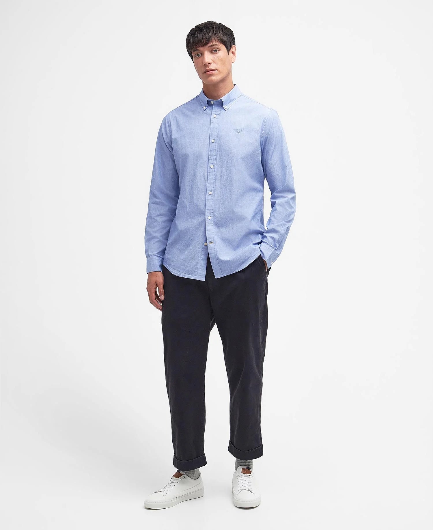 Crest Poplin Shirt SS25 Barbour - Sky