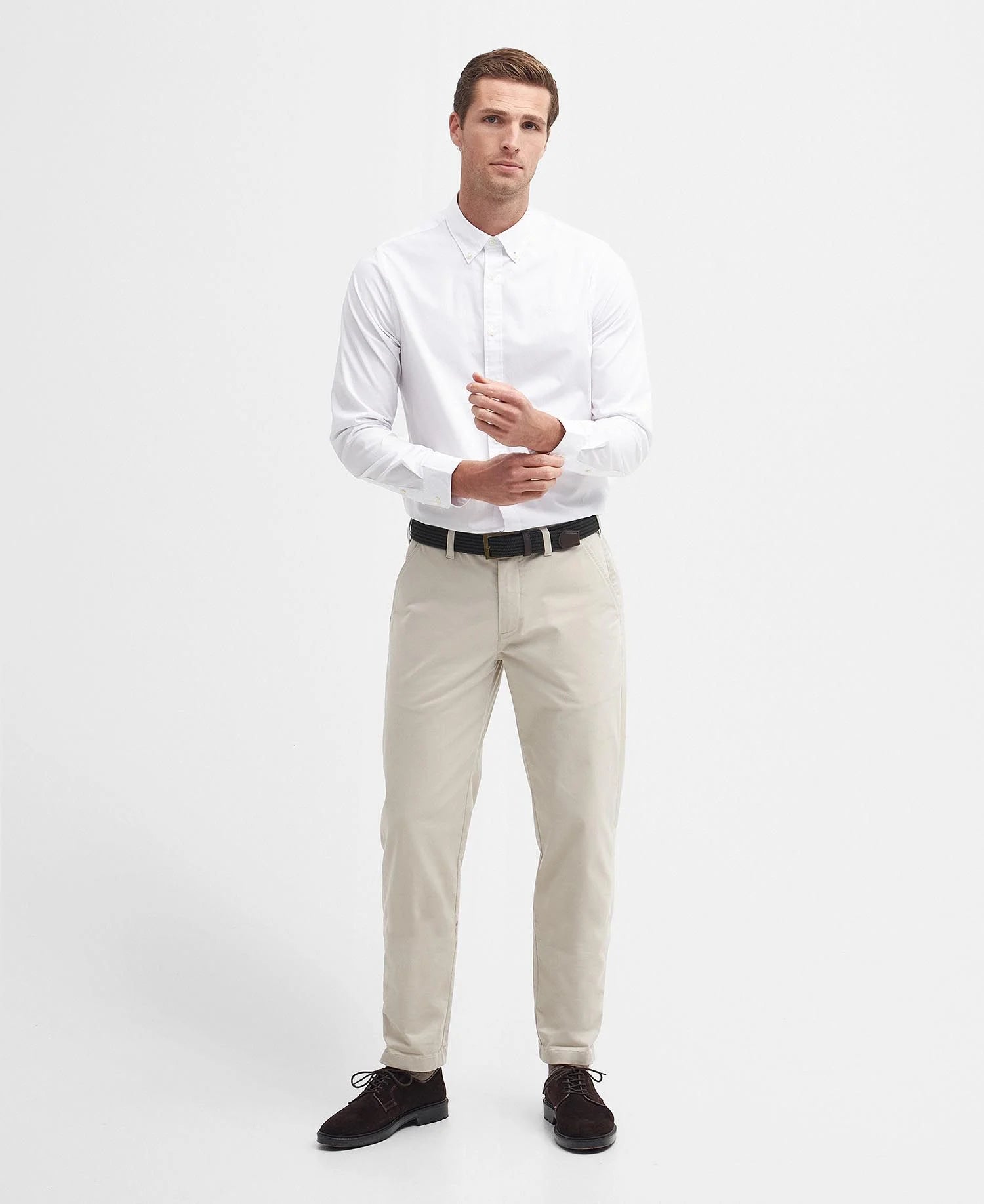 Crest Poplin Shirt SS25 Barbour - White