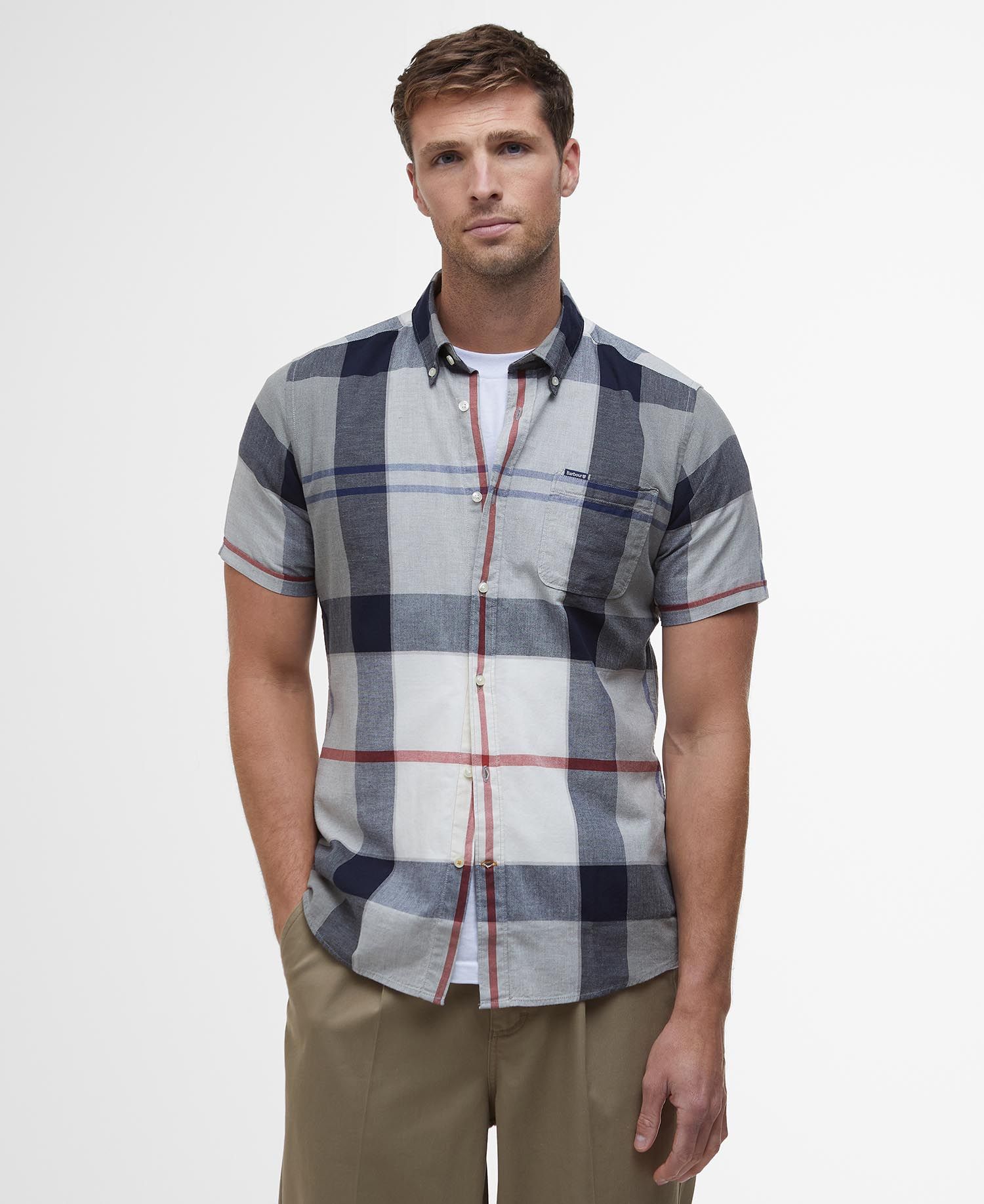 Doughill Regular Short-Sleeved Shirt SS25 Barbour - Bleached Pine