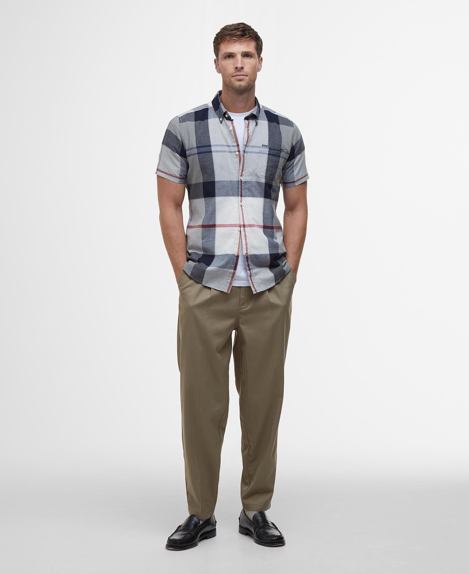 Doughill Regular Short-Sleeved Shirt SS25 Barbour - Bleached Pine
