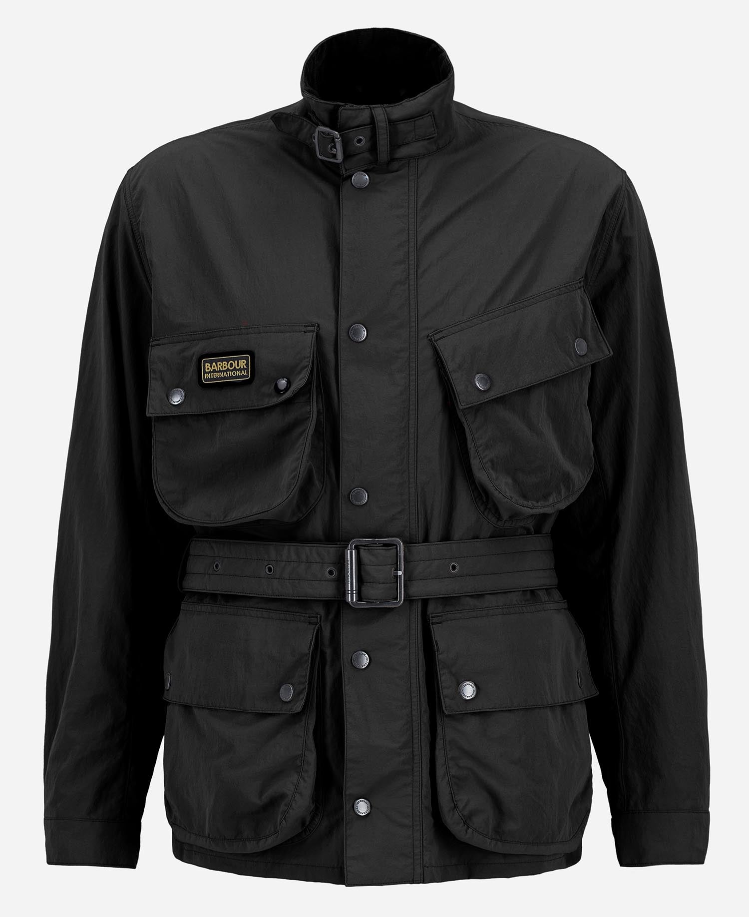 Contemporary A7 Rain Jacket Barbour International - Black