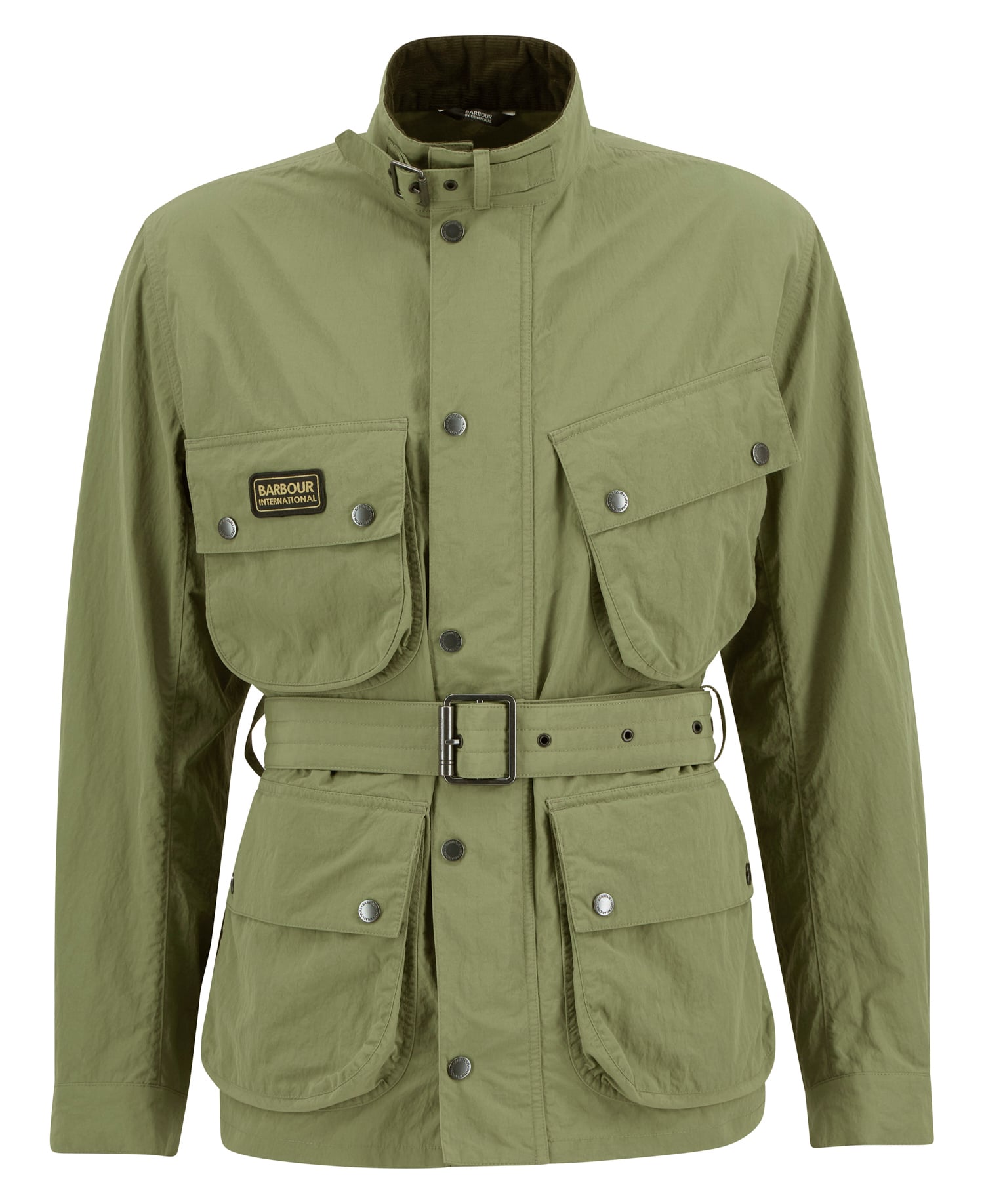 Contemporary A7 Rain Jacket Barbour International - Burnt Olive