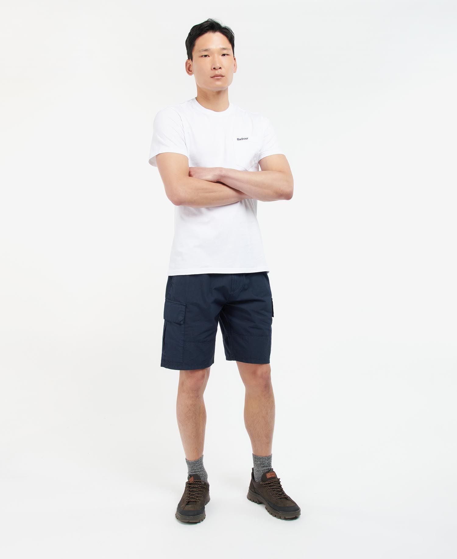 Langdon T-Shirt con Taschino SS25 Barbour - White