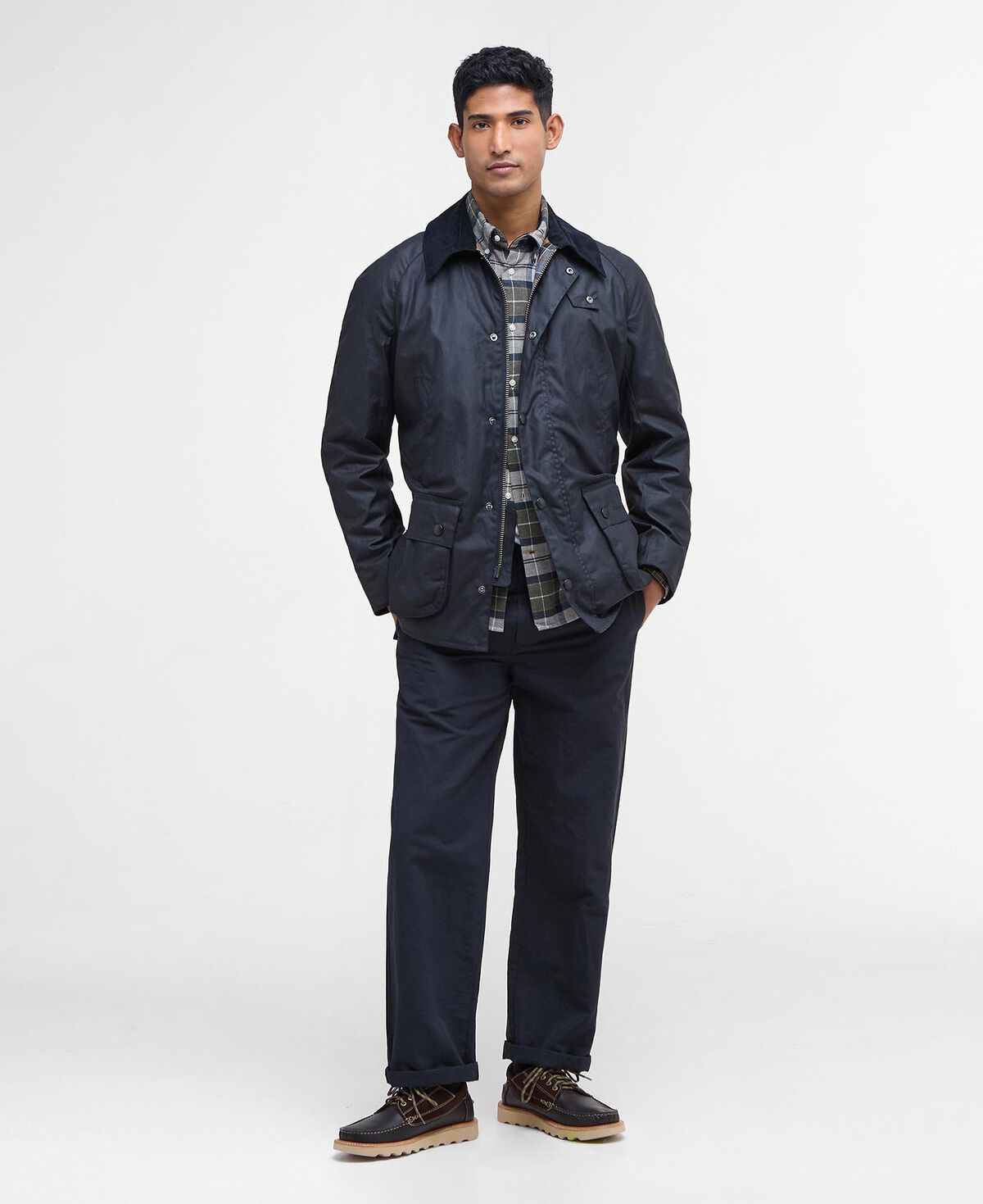 Barbour – Ashby Wax Jacket – Navy