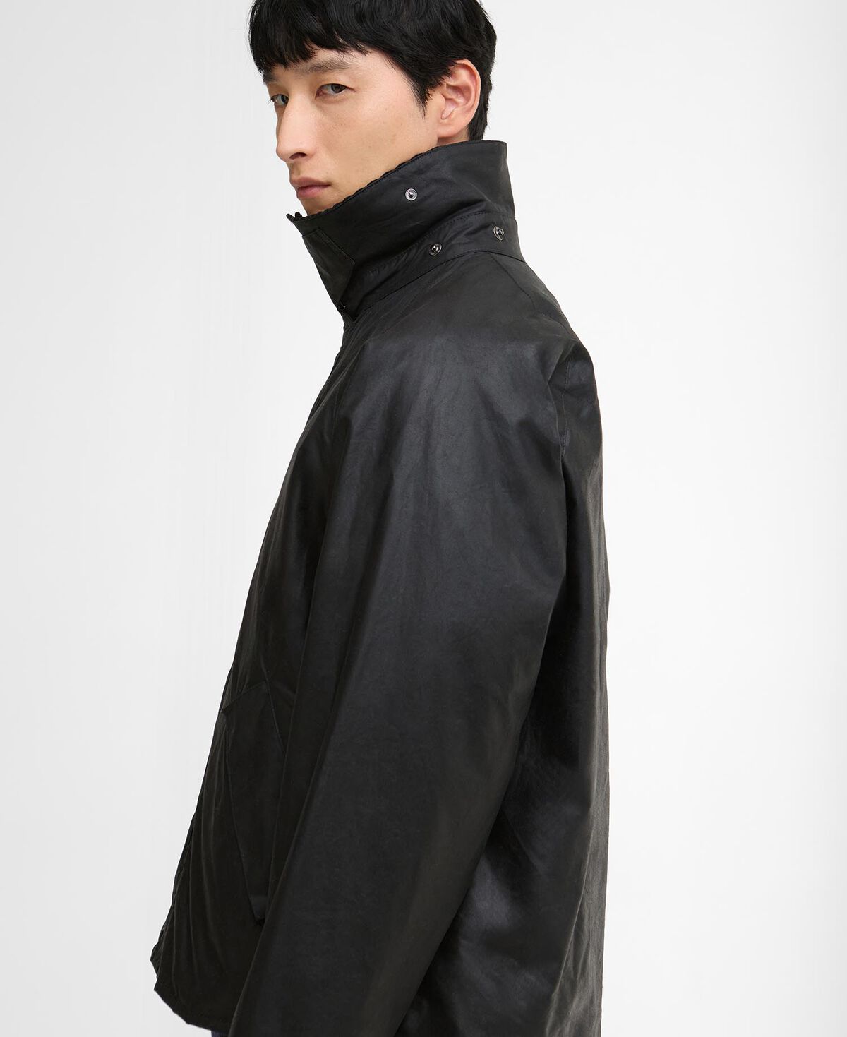 Barbour – OS Transport Wax Jacket – Black