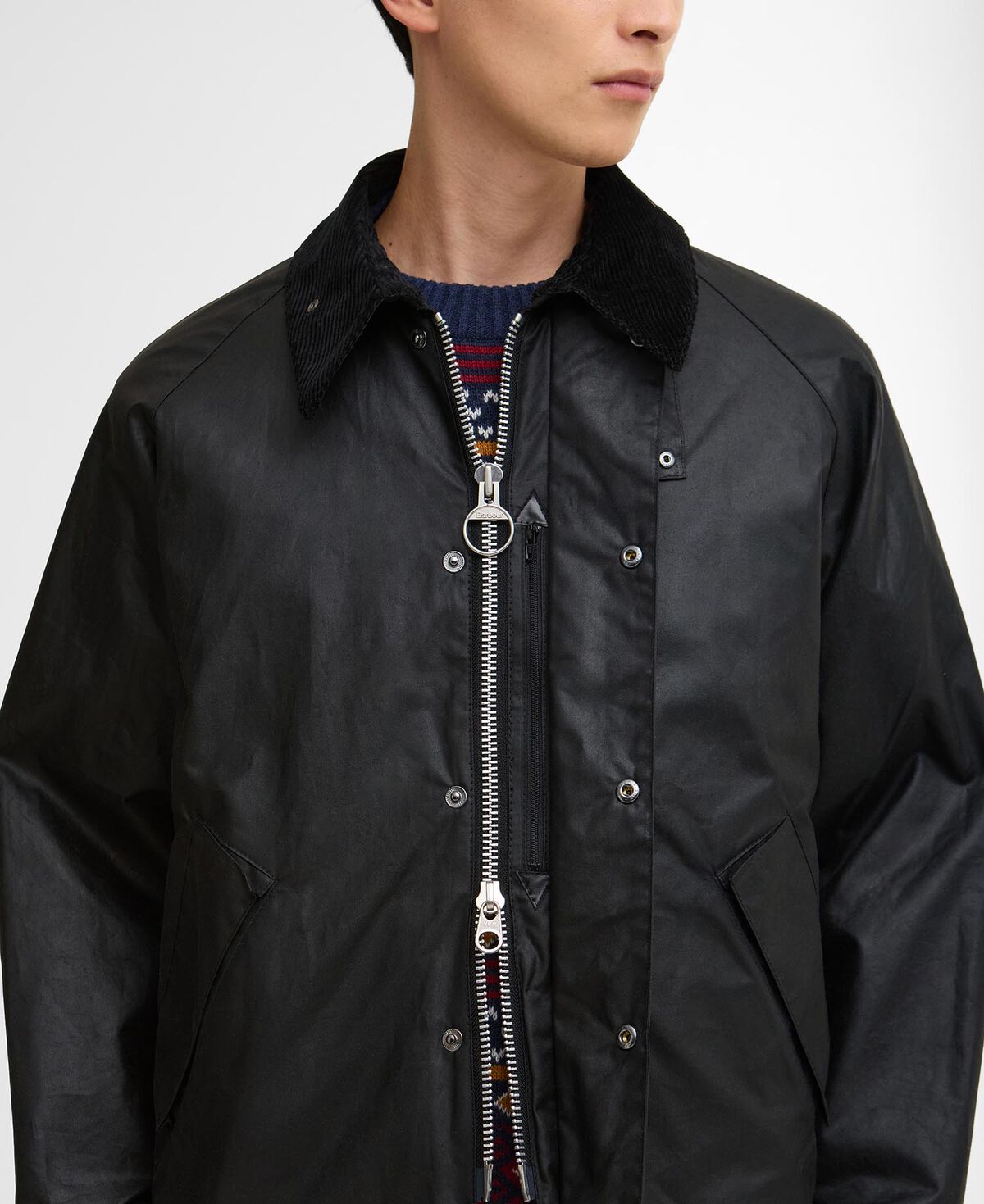 Barbour – OS Transport Wax Jacket – Black