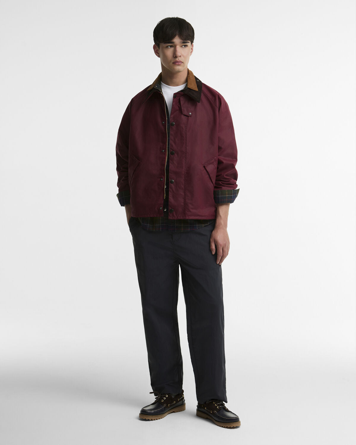 Barbour – OS Transport Wax Jacket – Biking Red
