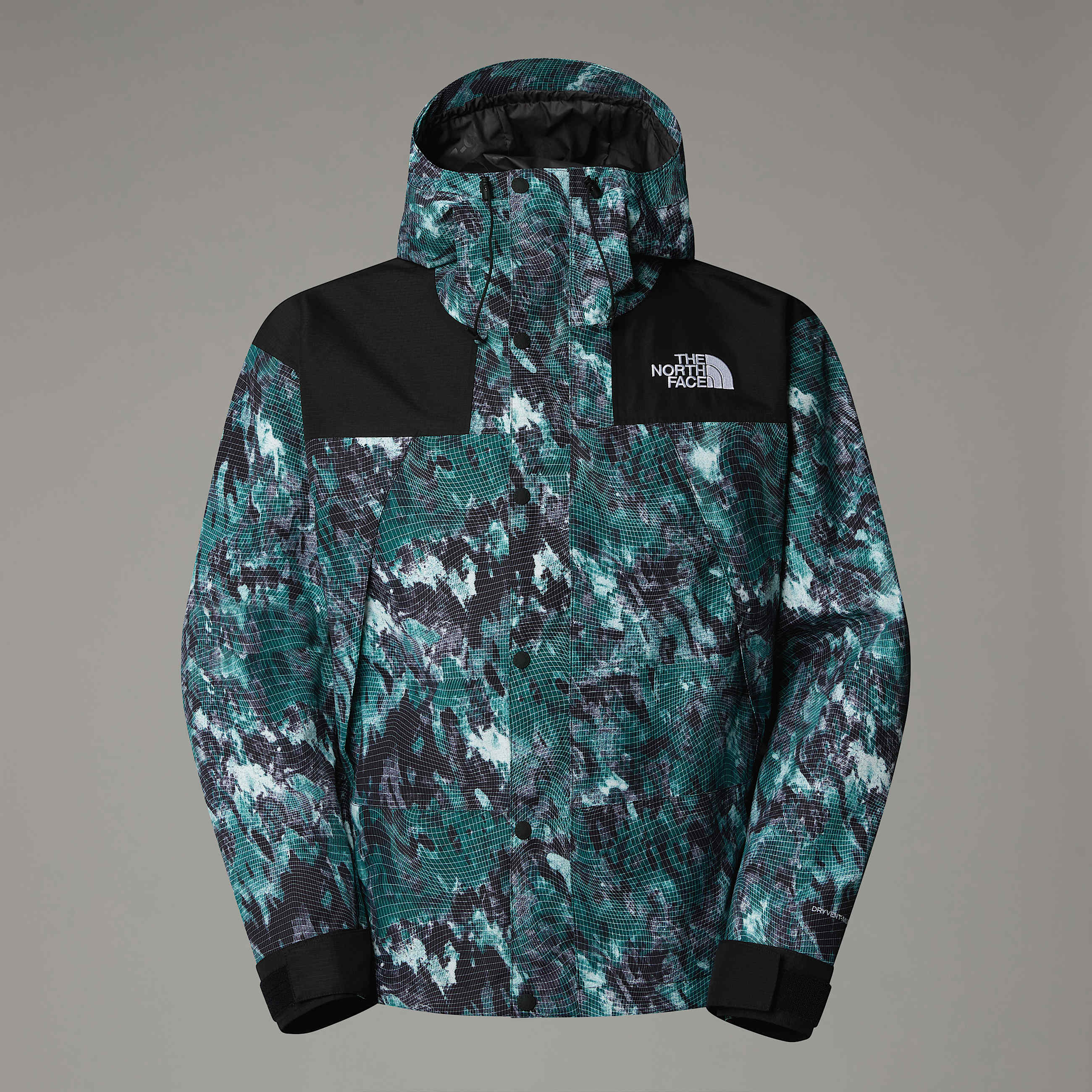 Giacca DryVent™ Mono Mountain The North Face - Deep Nori Trail Grid Print / TNF Black