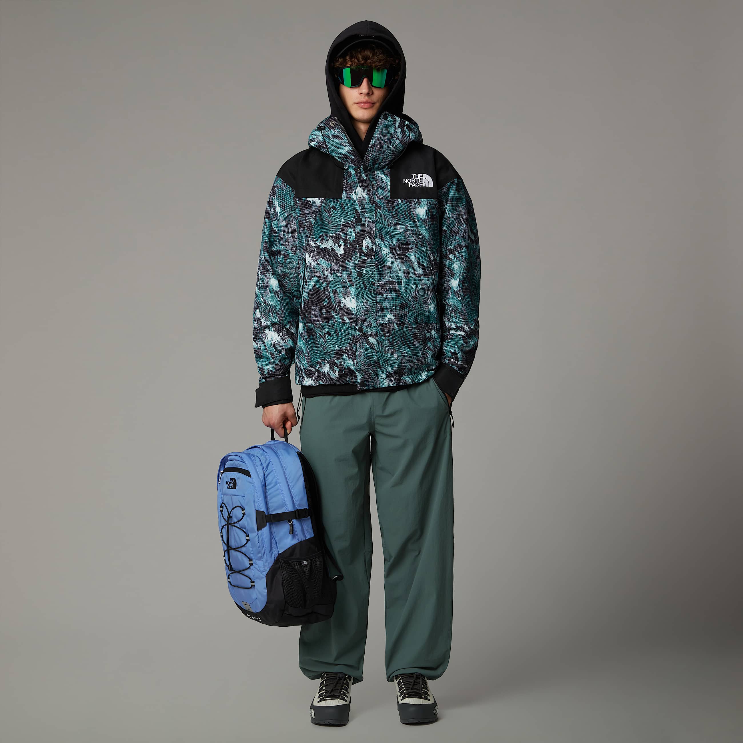 Giacca DryVent™ Mono Mountain The North Face - Deep Nori Trail Grid Print / TNF Black