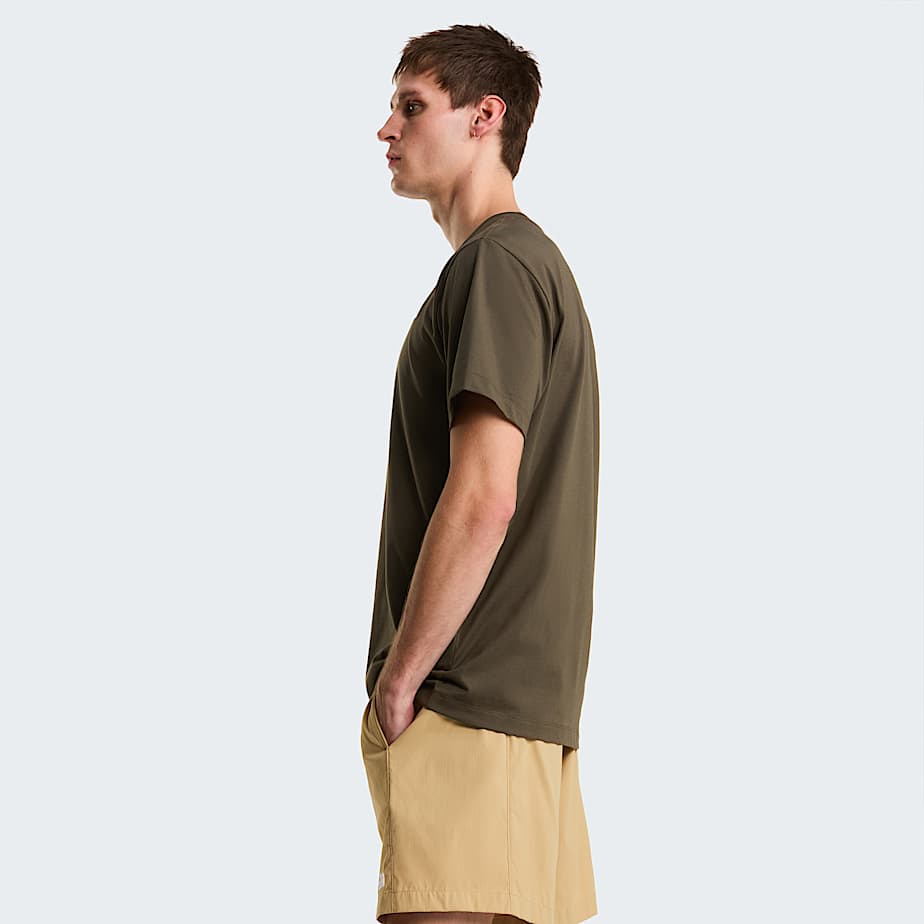 Men's Evolution Simple Dome Regular T-Shirt The North Face - New Taupe Green