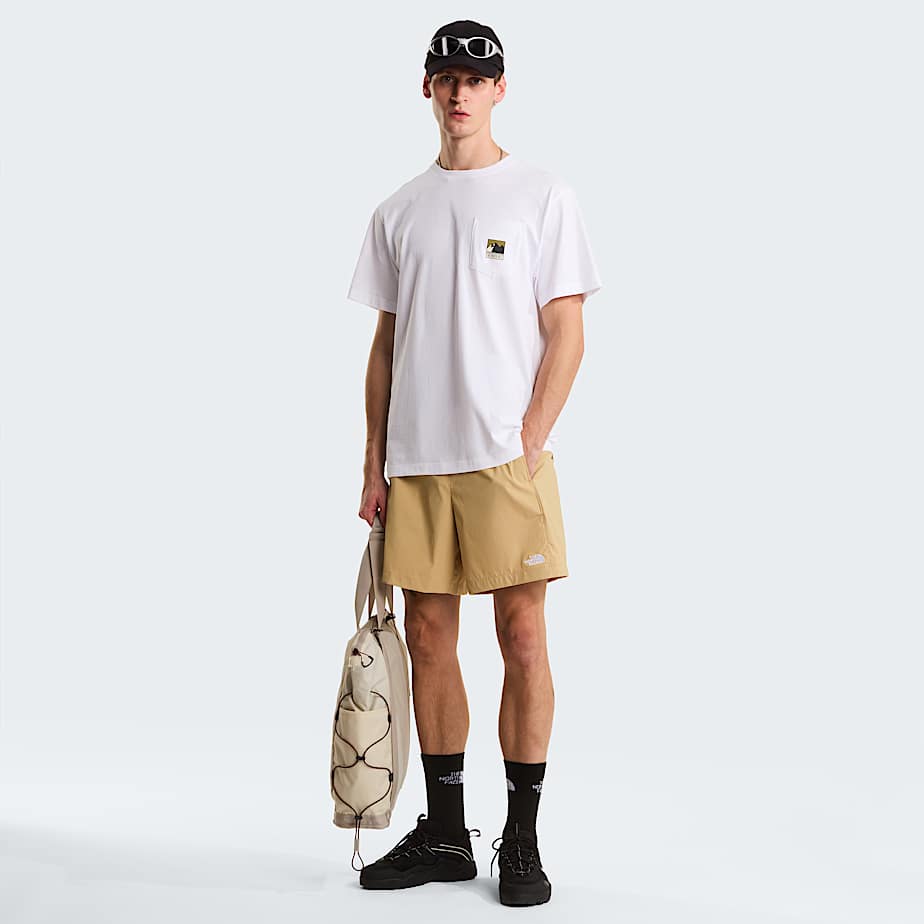Men's Mountain Logo Relaxed Graphic T-Shirt The North Face - TNF White