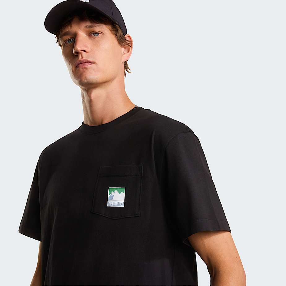 Men's Mountain Logo Relaxed Graphic T-Shirt The North Face - TNF Black