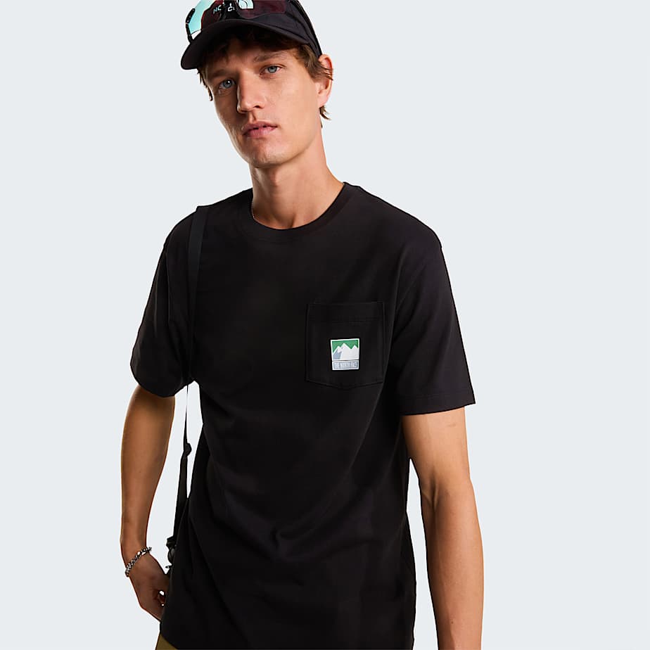Men's Mountain Logo Relaxed Graphic T-Shirt The North Face - TNF Black