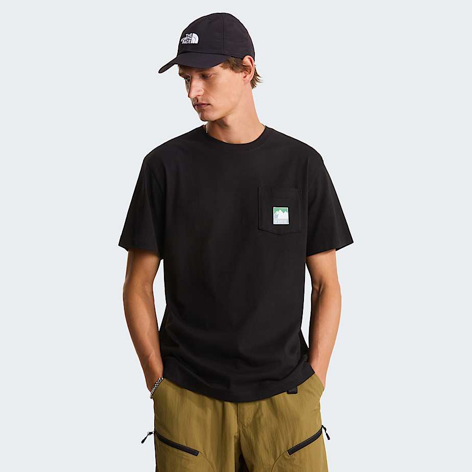 Men's Mountain Logo Relaxed Graphic T-Shirt The North Face - TNF Black