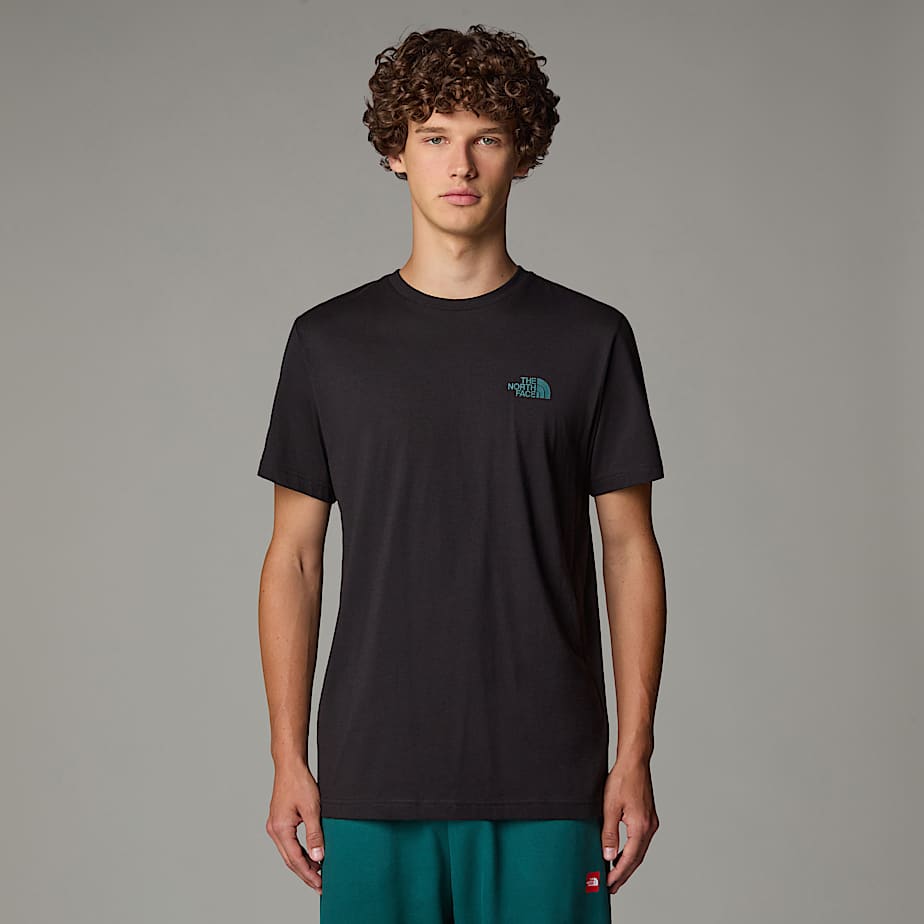 T-Shirt NSE Box The North Face - TNF Black / Deep Nori Trail Grid Print