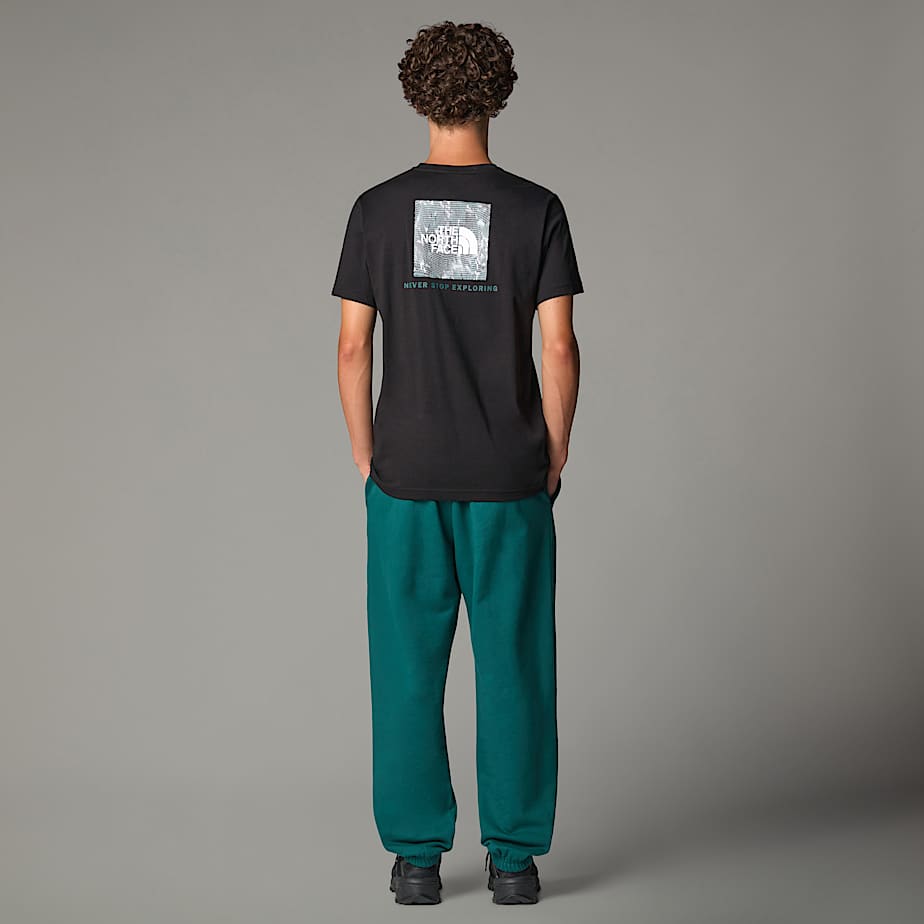 T-Shirt NSE Box The North Face - TNF Black / Deep Nori Trail Grid Print