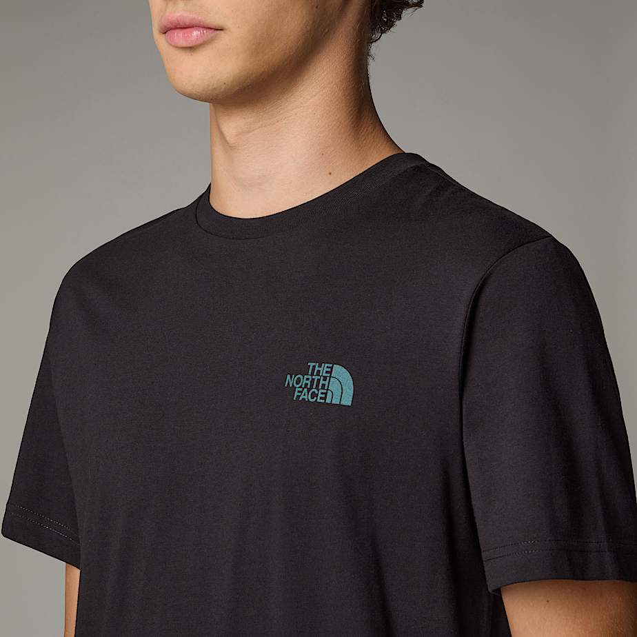 T-Shirt NSE Box The North Face - TNF Black / Deep Nori Trail Grid Print