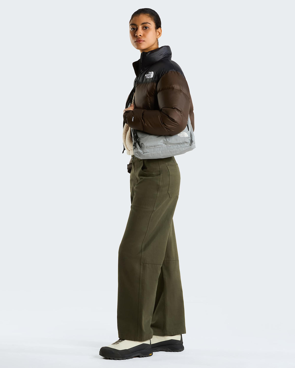 The North Face Nuptse Short donna marrone - foto 2