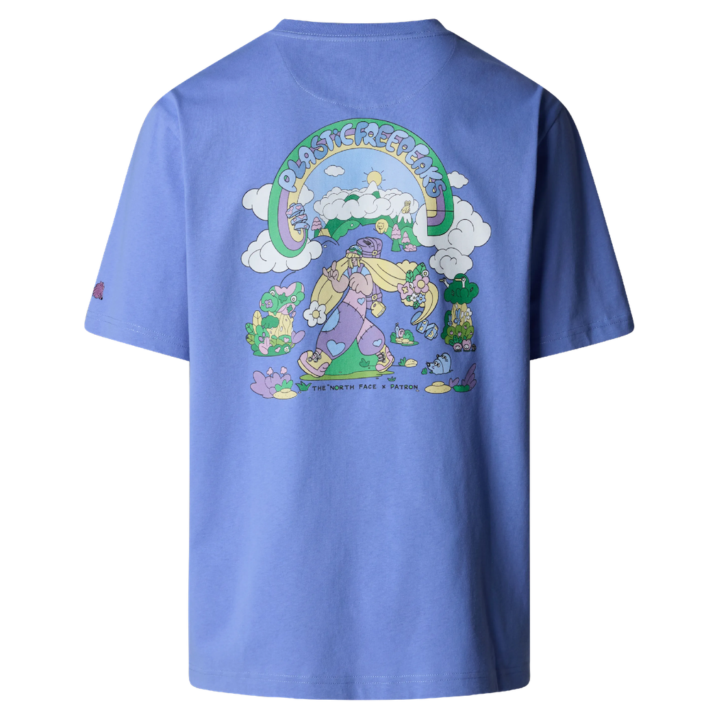 T-Shirt Unisex SS Clean Trails Oversized The North Face - Virtual Blue
