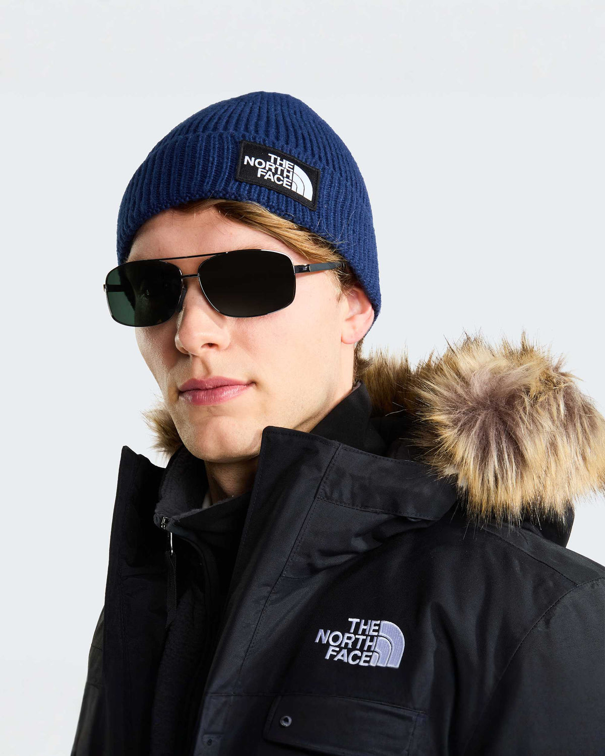 The North Face Logo Box Beanie blu navy - foto 2