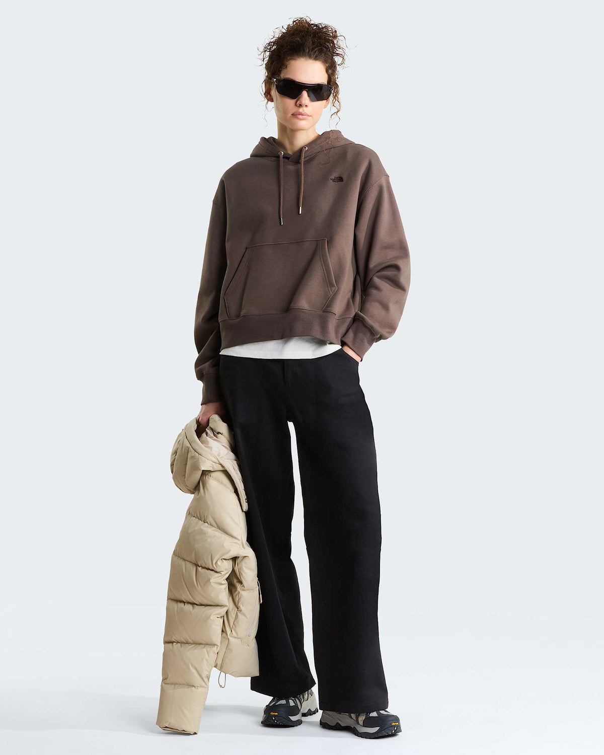 The North Face Simple Dome hoodie donna marrone - foto 2
