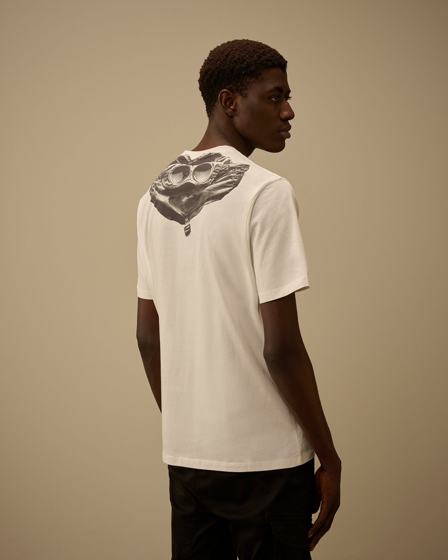 30/1 Jersey Short Sleeve Goggle T-Shirt C.P. Company - Gauze White