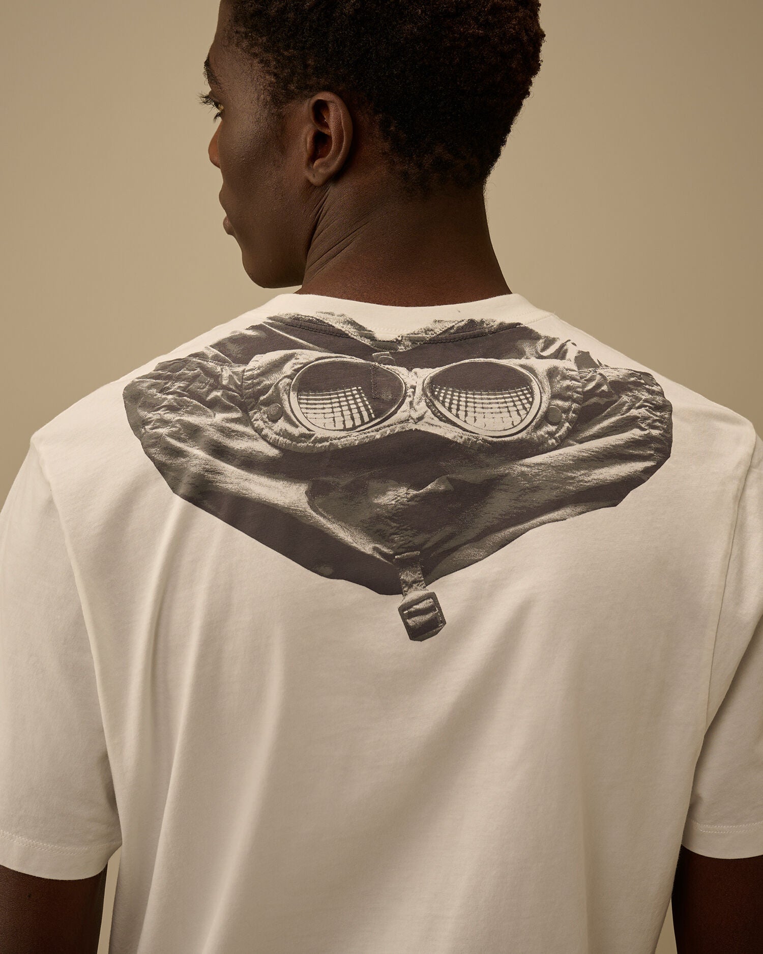 30/1 Jersey Short Sleeve Goggle T-Shirt C.P. Company - Gauze White