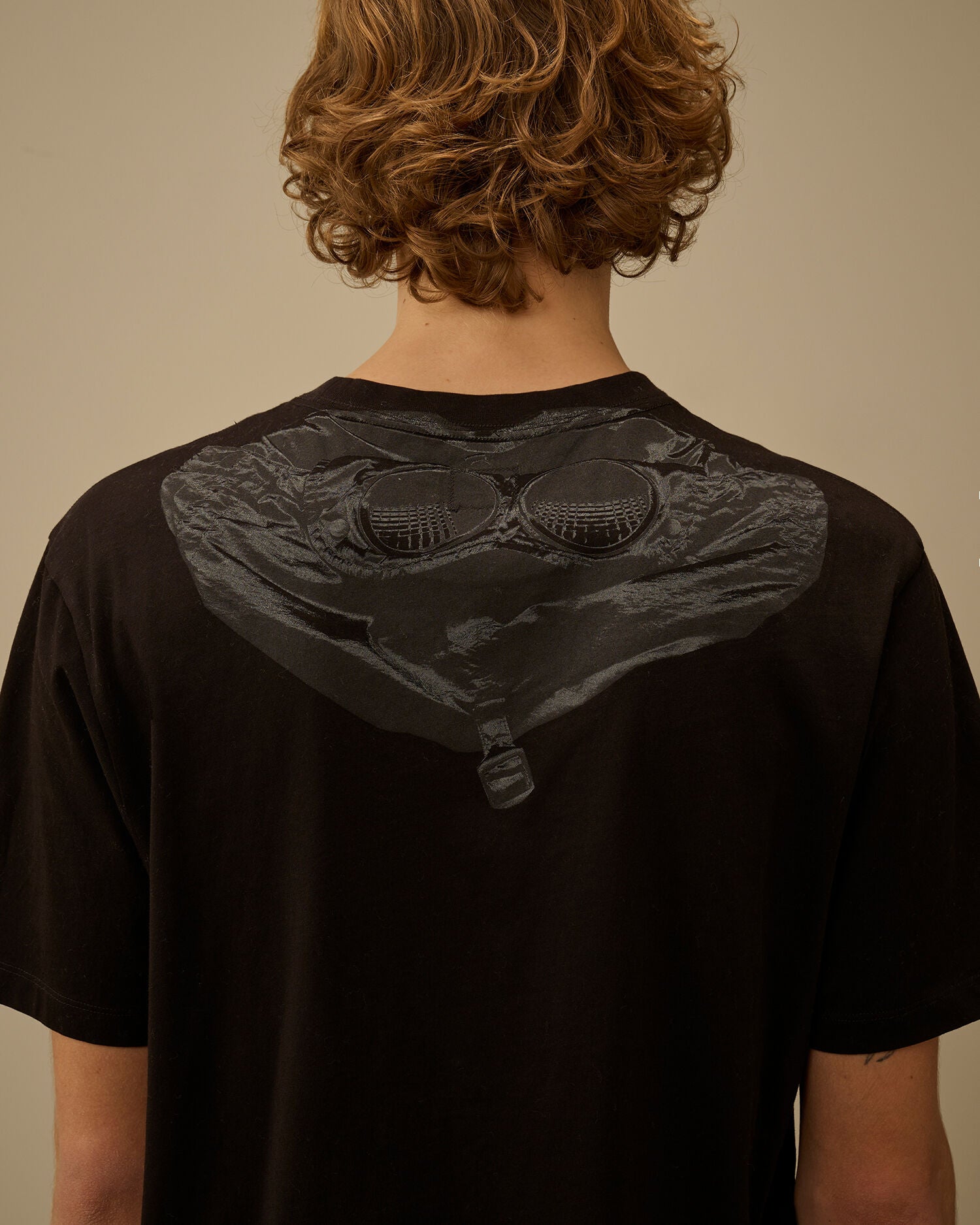 30/1 Jersey Short Sleeve Goggle T-Shirt C.P. Company - Black