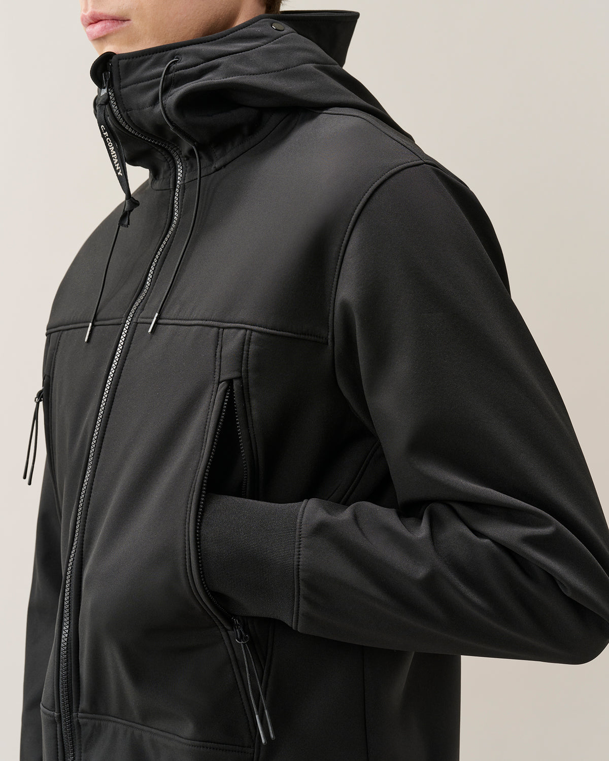C.P. Company C.P. Shell-R Goggle Jacket - Black, detail 3