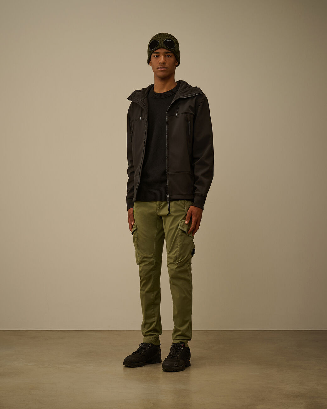 C.P. Shell-R Goggle Jacket CP Company® AW25 - Black