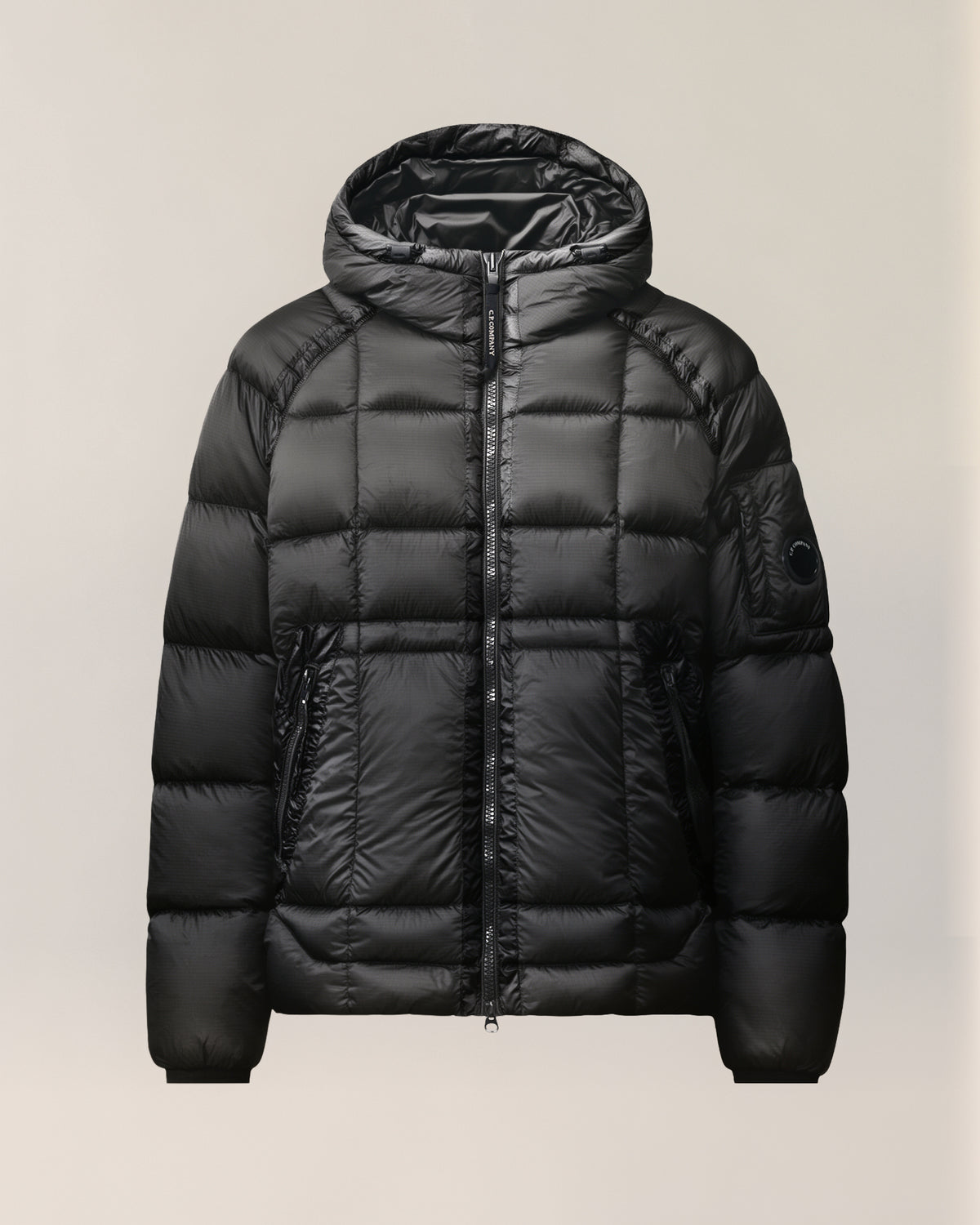 C.P. Company D.D. Shell Hooded Down Jacket - Black