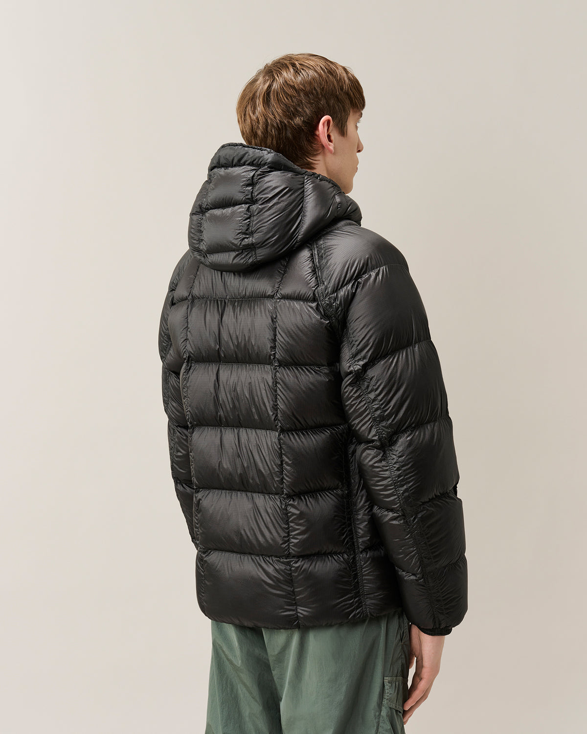 C.P. Company D.D. Shell Hooded Down Jacket - Black, detail 2