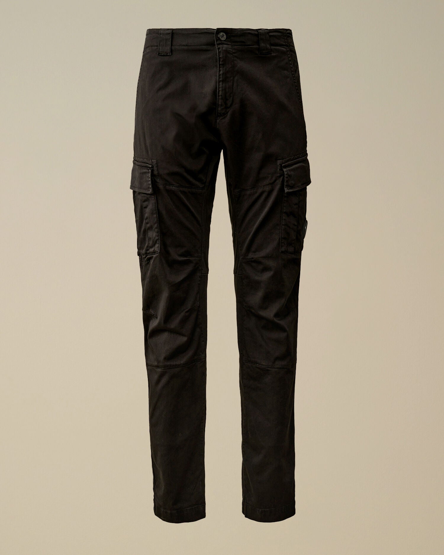 Stretch Sateen Ergonomic Lens Cargo Pants C.P. Company - Black