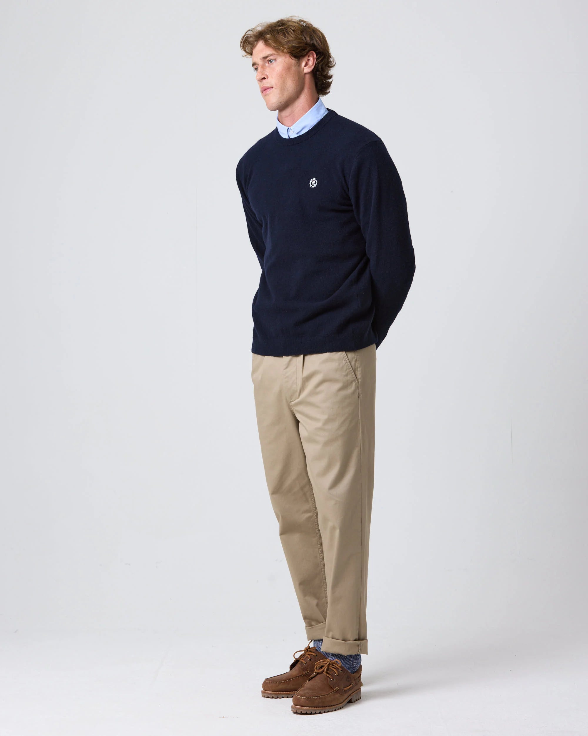 Teddington Crew Knit Henri Lloyd AW25 - Dark Navy