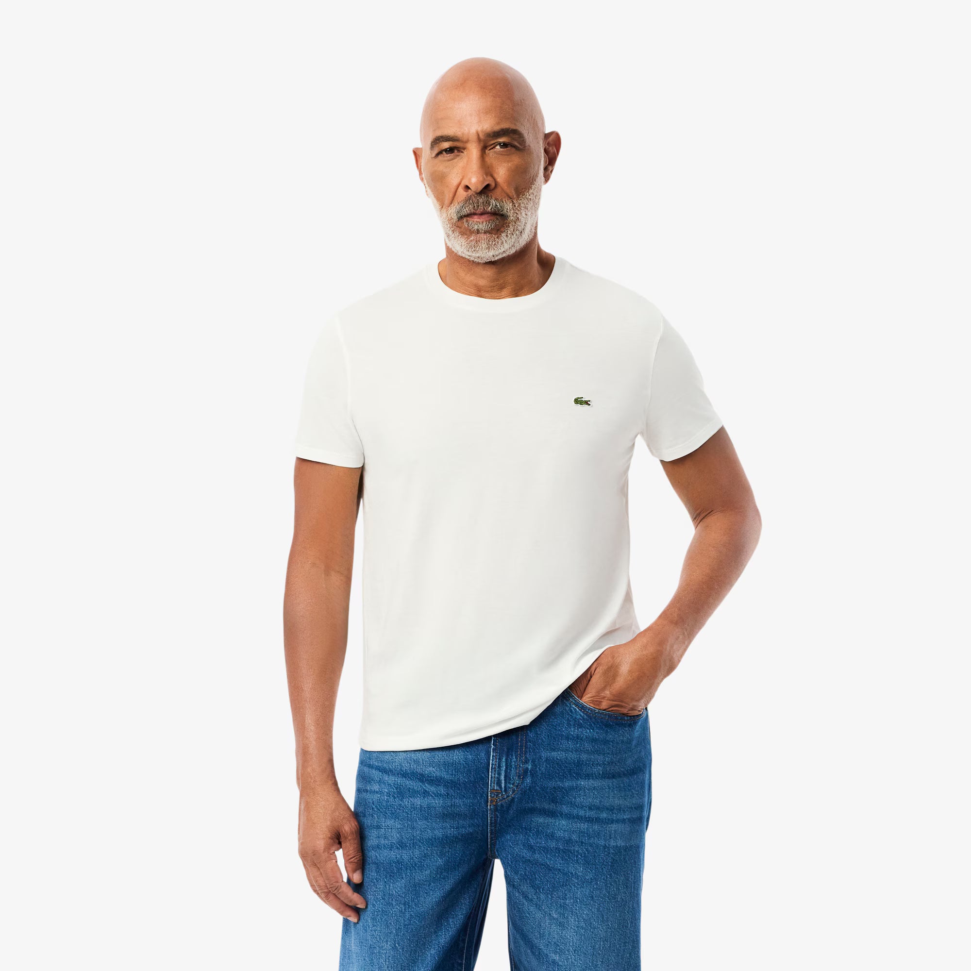 T-shirt in cotone Pima Lacoste - Bianco