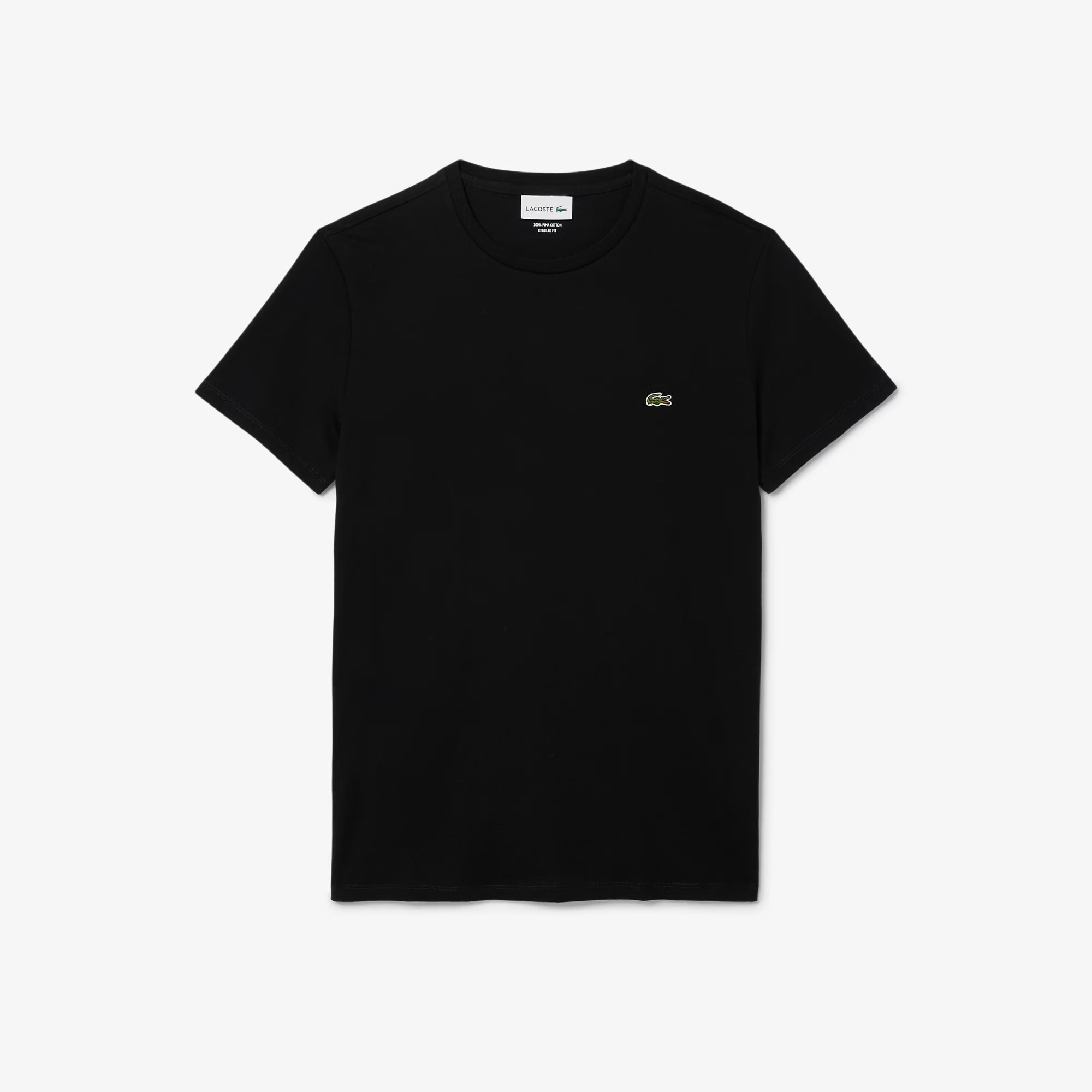 T-shirt in cotone Pima Lacoste - Nero
