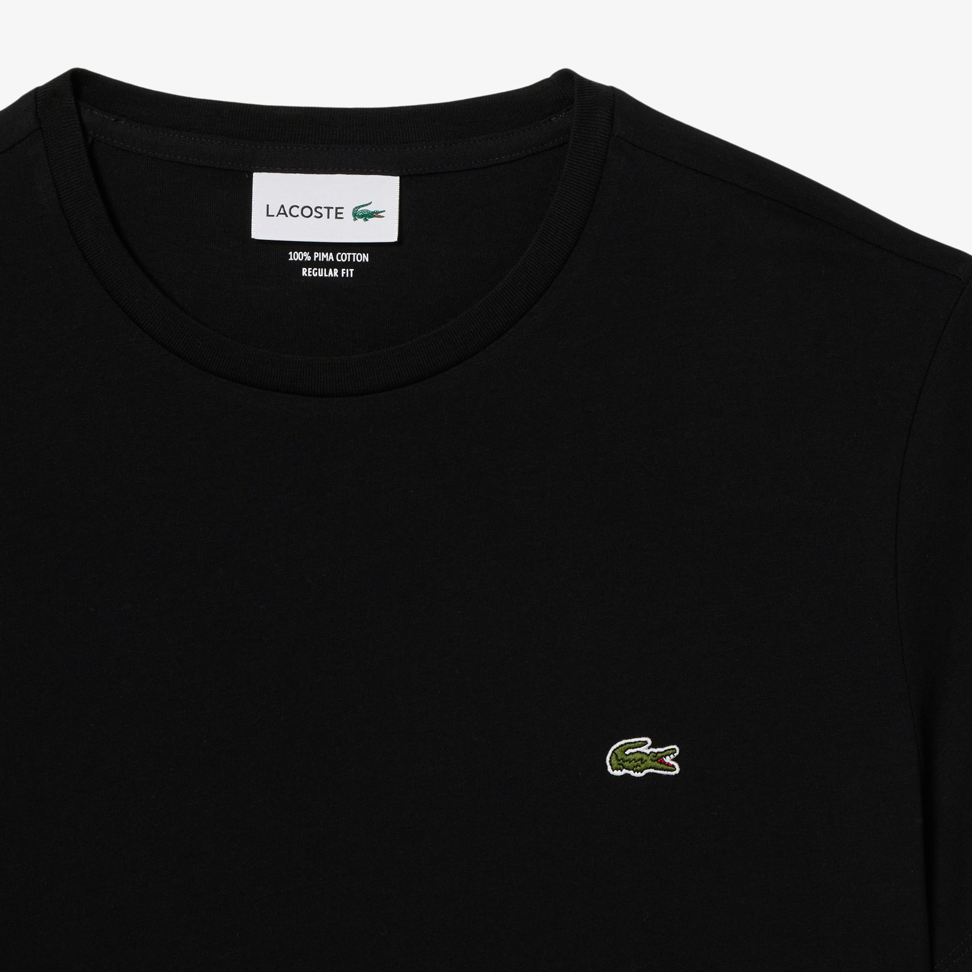 T-shirt in cotone Pima Lacoste - Nero