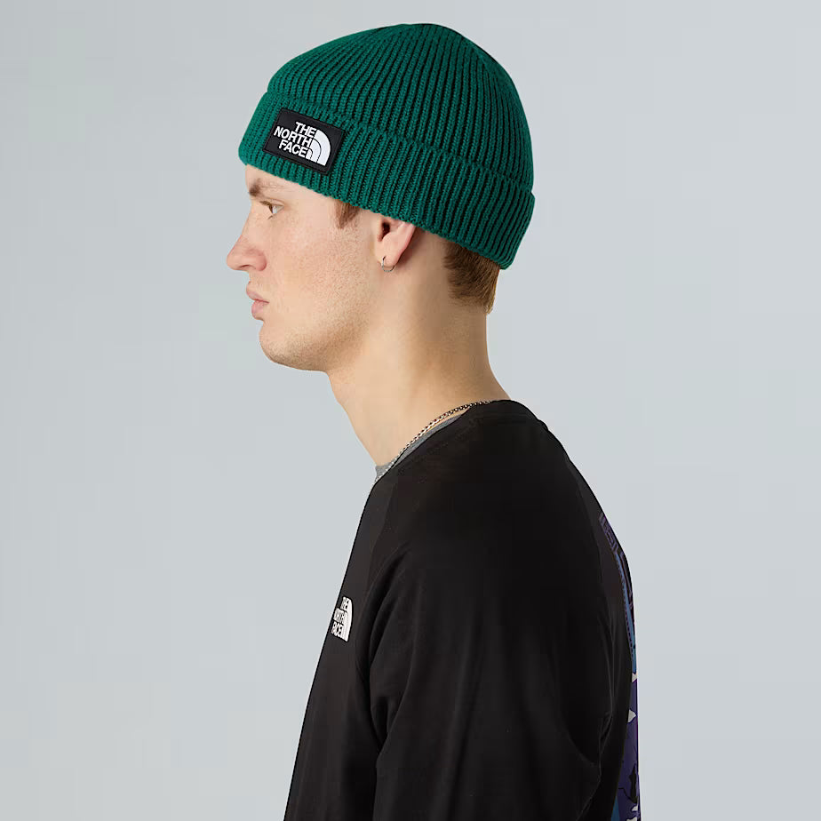 TNF Logo Box Cuffed Beanie The North Face AW25 - Evergreen