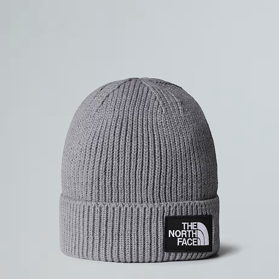 TNF Logo Box Cuffed Beanie The North Face AW25 - TNF Medium Grey Heather