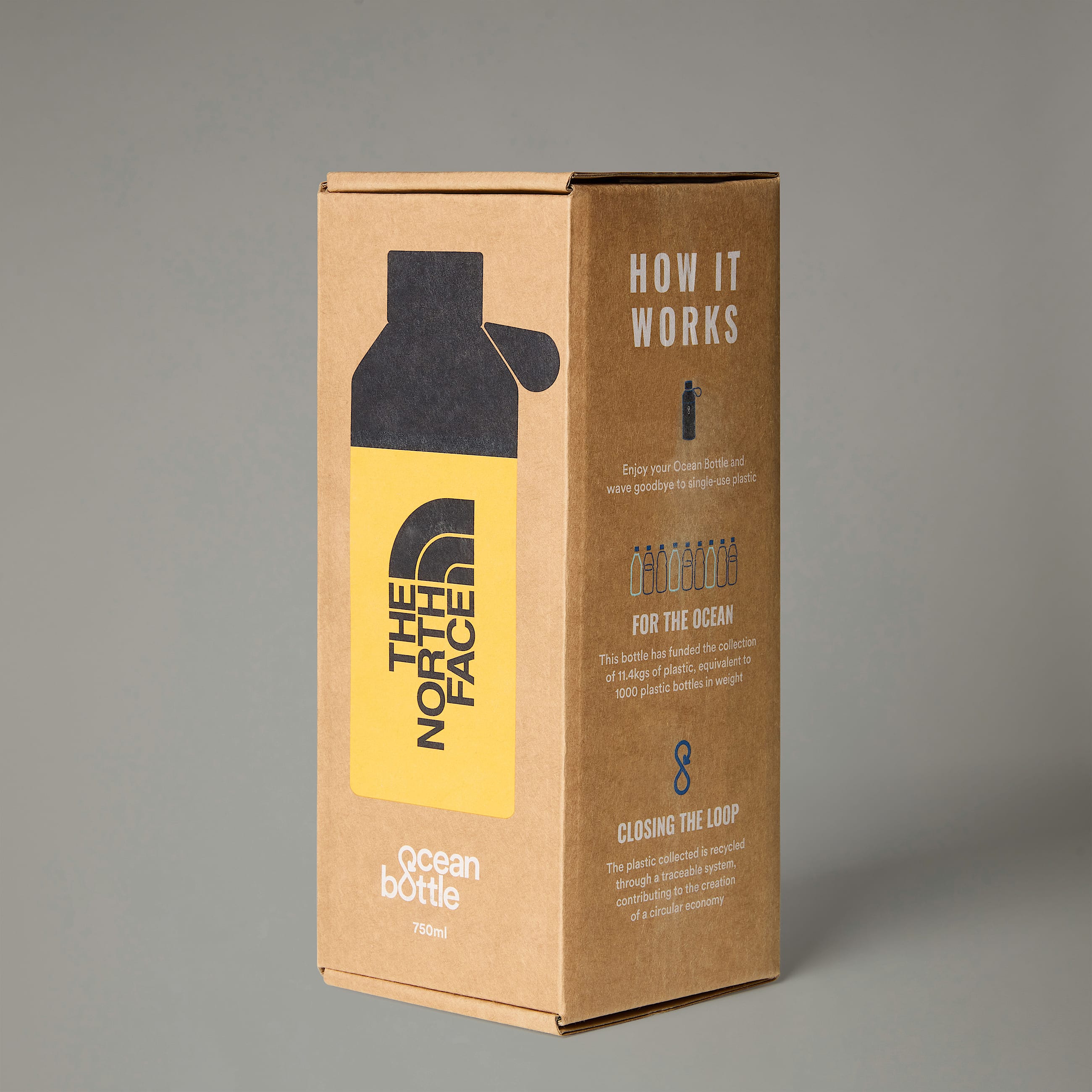 Borraccia The North Face X Ocean Bottle 0,75L - Summit Gold / TNF Black