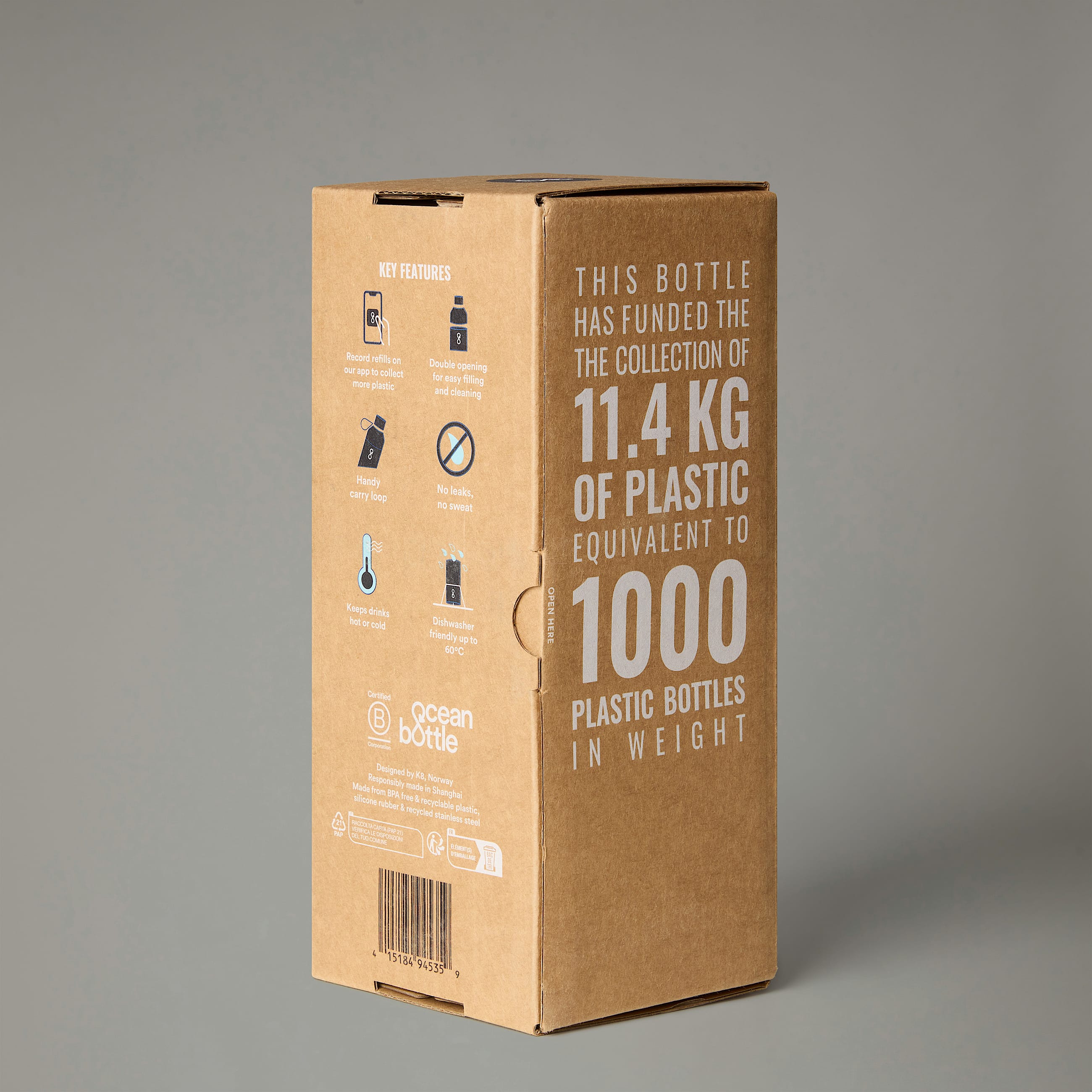 Borraccia The North Face X Ocean Bottle 0,75L - Summit Gold / TNF Black