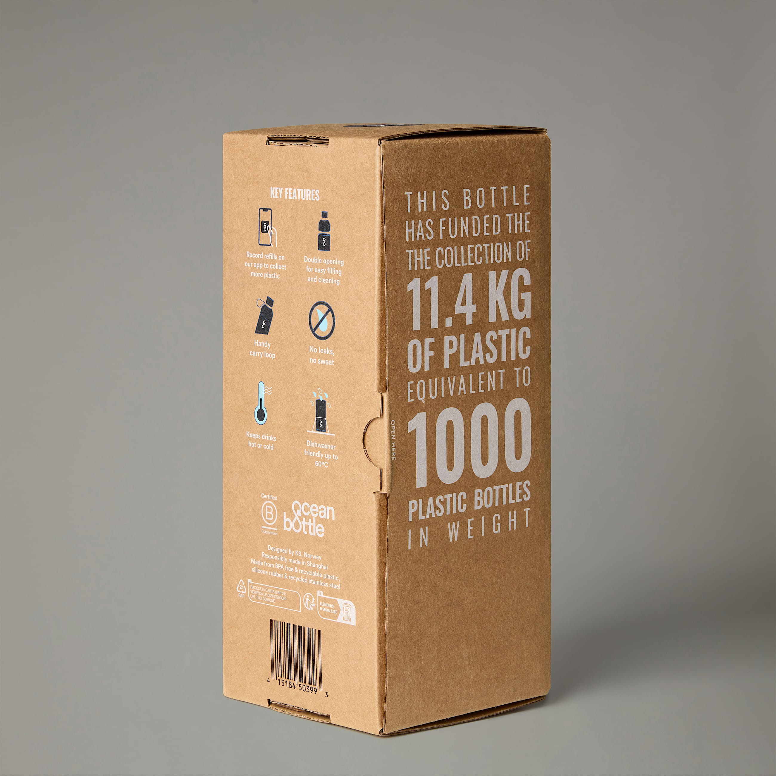 Borraccia The North Face X Ocean Bottle 0,75L - TNF Black