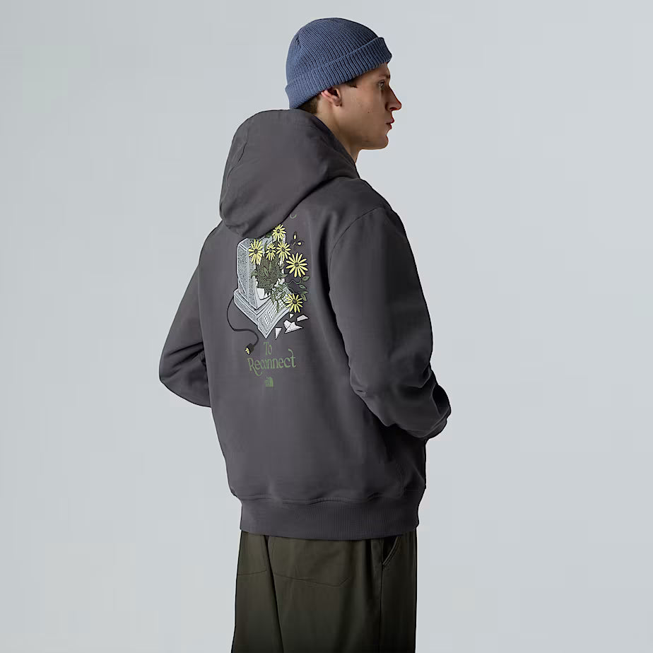 Connect Relaxed Graphic Hoodie The North Face AW25 - Anthracite Grey